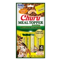 INABA  Dog Meal Topper Chicken With Pumpkin Recipe 4x14 (56g)