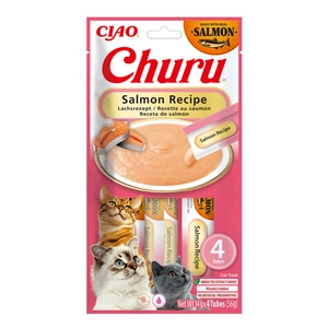 INABA CAT CHURU Salmon Recipe 4x14g