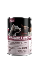 PetRepublic kawałki w sosie z wołowiną i warzywami 400g dla psa