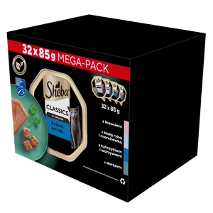 SHEBA Classics Rybne Smaki tacki 32x85g