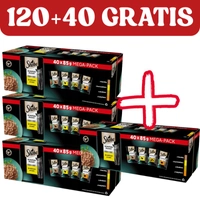 Sheba Delicacy Drobiowe Smaki w galaretce - mokra karma dla kota 120x85g + 40x85 GRATIS