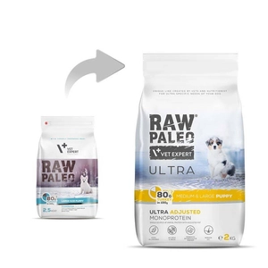 Vet Expert Raw Paleo Turkey Puppy Large 2kg\ Opakowanie uszkodzone (2911,3122) !!!