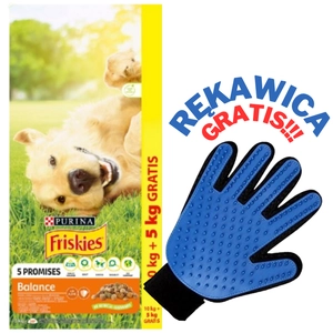 PURINA Friskies Balance 15kg + RĘKAWICA DO CZESANIA  GRATIS!!
