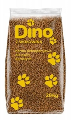 DINO Sucha Karma z Wołowiną dla Psów 20kg
