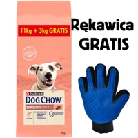 PURINA Dog Chow Adult Sensitive Salmon 14kg + Rękawica do czesania GRATIS!