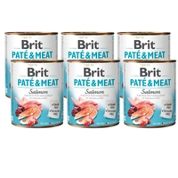 BRIT PATE & MEAT SALMON 6x800g