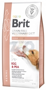 Brit gf veterinary diets dog Renal 12kg / Opakowanie uszkodzone (1092) !!!