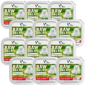 Vetexpert Raw Paleo Pate Mini Puppy Beef 12x150g - wołowina tacka