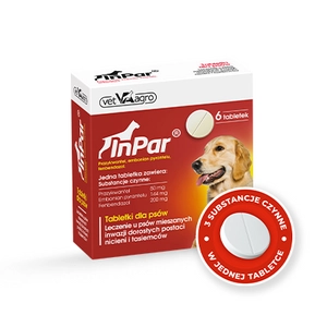 InPar 50/144/200 mg tabletki dla psów (6tabletek)