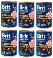 Brit Premium by Nature Chicken With Chicken Hearts 6x400g