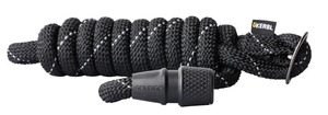KERBL Smycz sznurkowa GoLeyGo, z Adapterem,czarna, 8mm x 140-200cm,S,max.15kg