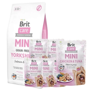 BRIT CARE Mini Grain-Free Yorkshire 400g + Brit Care Mini Chicken & Tune 10x85g