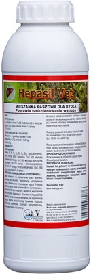 LAB-V Hepasil Vet Dla Drobiu - Mieszanka Paszowa Dla Drobiu Na Poprawę Funkcjonowania Wątroby 1kg