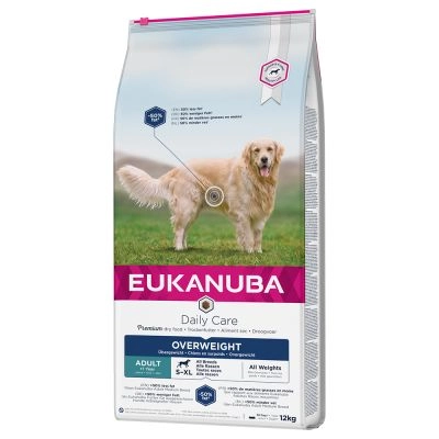 EUKANUBA Daily Care Overweight Adult Dog 12kg \ Opakowanie uszkodzone (750,854,857,861,1192,1196) !!!
