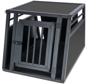 Kerbl Klatka transportowa dla psa, 77 x 55 x 50 cm, aluminiowa, grafit