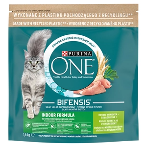 Purina One Indoor Cat Adult Karma z indykiem dla kota 1,5kg