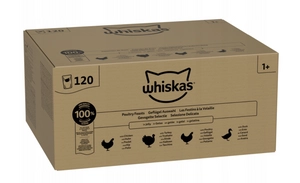 Whiskas Drobiowa Uczta 120x85g Mokra Karma Dla Dorosłego Kota w Galaretce