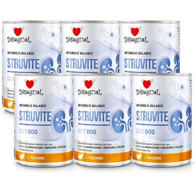 Disugual Karma mokra dla psa Weterynaryjna STRUVITE Indyk (dorosły) 6x400g