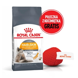 ROYAL CANIN Hair&Skin Care 10kg karma sucha dla kotów dorosłych, lśniąca sierść i zdrowa skóra + Piłka dla kota GRATIS!