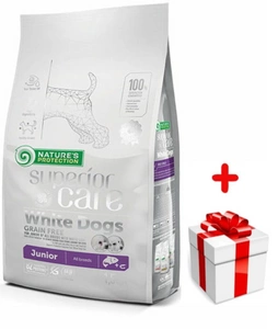 NATURES PROTECTION Superior Care Grain Free White Dog Junior All Breeds 1,5kg + niespodzianka dla psa GRATIS!