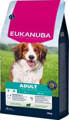 EUKANUBA Adult Small&Medium Breed Rich In Lamb & Rice 12kg