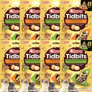 INABA Cat Churu Tidbits - drobiowe smaki 8x(8x12g)