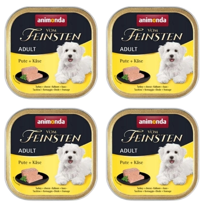ANIMONDA Dog Vom Feinsten Adult indyk z żółtym serem 22x150g