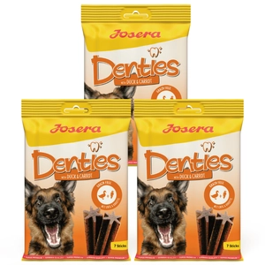 JOSERA Denties z kaczką i marchewką 3x180g