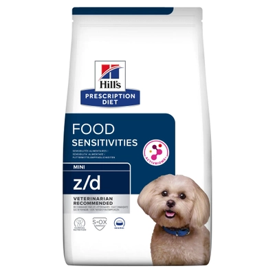 HILL'S PD Prescription Diet Canine z/d Food Sensitivities Mini 1kg/Opakowanie uszkodzone (9847) !!! 