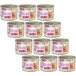 ANIMONDA Cat Carny Adult smak: indyk, jagnięcina 12x200g