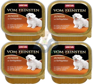 ANIMONDA Dog Vom Feinsten Junior smak: wątróbka drobiowa 6 x 150g