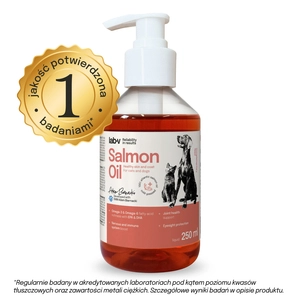 Lab-v Olej z Łososia 100% Dla Psa i Kota w Każdym Wieku 250 ml Tłoczony Na Zimno