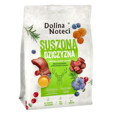 DOLINA NOTECI Premium Dziczyzna- karma suszona dla psa 3kg