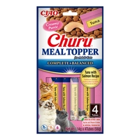 INABA  Cat Meal Topper Tuna With Salmon Recipe 4x14 (56g)