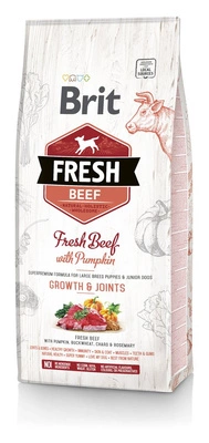 Brit Fresh Beef & Pumpkin Puppy Large Growth & Joints 12kg