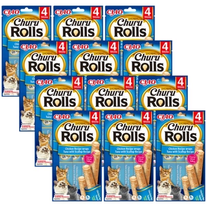 INABA Churu Rolls dla Kota – Tuńczyk z Przegrzebkami 12x(4x10g)