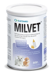 Eurowet Milvet mleko zastępcze dla szczeniąt i kociąt 800g