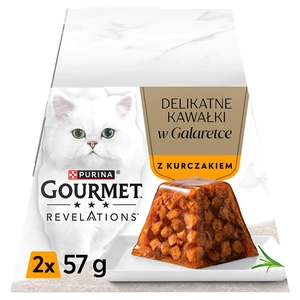 GOURMET Revelations Delikatne Kawałki w Galaretce z Kurczakiem 2x57g