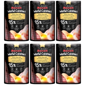 Super Benek World Cuisines Karma pełnoporcjowa dla dorosłych kotów. Potrawka po holendersku z kurczakiem w jajecznej galaretce 6x100g