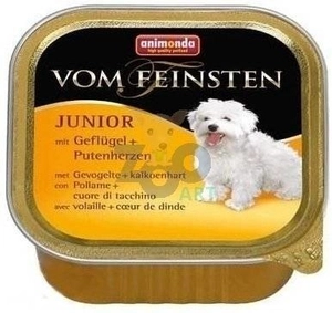 ANIMONDA Dog Vom Feinsten Junior smak: drób i serca indyka 150g