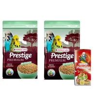  VERSELE-LAGA Budgies Prestige Premium 2x2,5kg + Biscuits Condition Seeds 70g GRATIS !!!