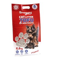 SNAPPY ŻWIREK DLA KOTÓW TOFU z bentonitem mix mleko 2,5kg