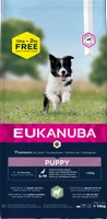 EUKANUBA Puppy&Junior Small/Medium Lamb&Rice 12kg +2kg GRATIS