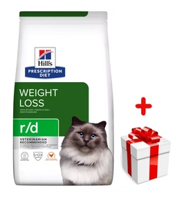 HILL'S PD Prescription Diet Feline r/d 1,5kg + niespodzianka dla kota GRATIS!