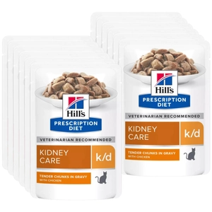 HILL'S PD Prescription Diet Feline k/d Kurczak - saszetka 12 x 85g