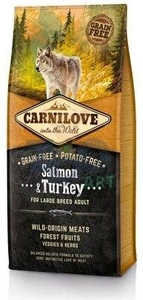 Carnilove Salmon & Turkey for Large Breed Adult 12kg \ Opakowanie uszkodzone (2490) !!!