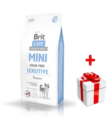 BRIT CARE Mini Grain-Free Sensitive 400g + niespodzianka dla psa GRATIS!