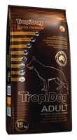 TROPIDOG Super Premium adult medium & large breed jagnięcina z ryżem 15kg opakowanie uszkodzone (4974)