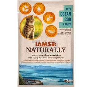 IAMS - Naturally z dorszem oceanicznym w sosie 85g