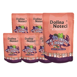 DOLINA NOTECI Superfood cielęcina z homarem i krewetkami saszetka 10x85g